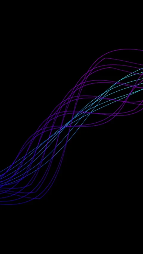 Digital Waveform Data Flow on a Purple Background. Stock Footage 317302814