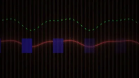 Digital waveform data visualization technology. Stock Footage 340015416
