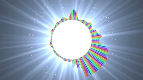 Digital waveform equalizer spectrum audio background Stock Footage 160543149