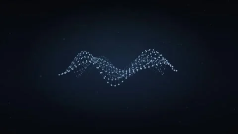 Digital Waveform Motion Background Video stock 344386741