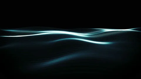 Digital waves in a cyber space. Stock Footage 94856168