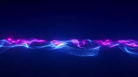 Digital Waves Flow Stock Footage 308082147