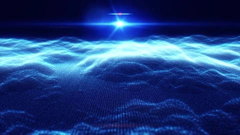 Digital Waves Stock Footage 278582662