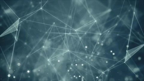 Digital Waves Network, Sci-Fi Ethereal Plexus Motion Background Stock Footage 316104850