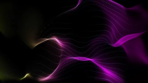 Digital Wavy Background Abstract Flow Lines Modern Wave Patterns Stock Footage 309907754