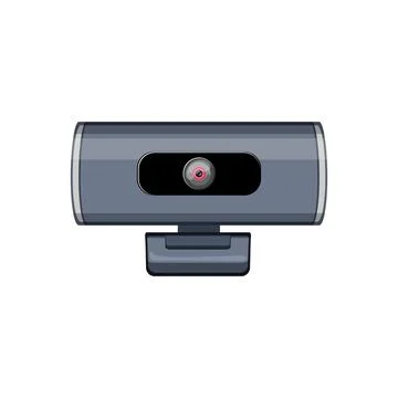Digital web camera cartoon vector illustration Stock Illustration