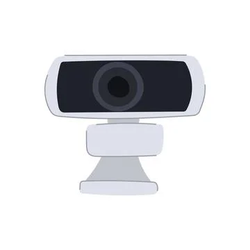 Digital web camera cartoon vector illustration Stock Illustration