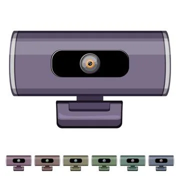 Digital web camera cartoon vector graphic Stockillustratie