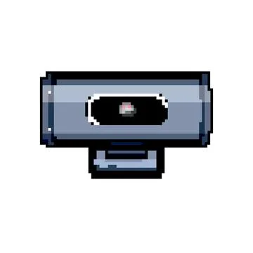 Digital web camera game pixel art vector illustration Illustrazione stock