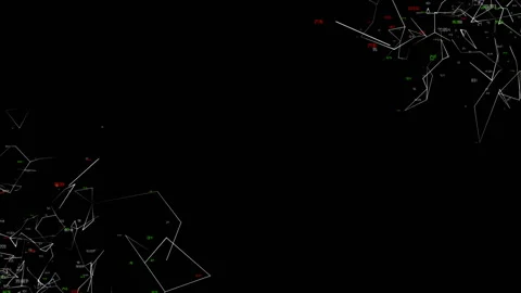 Digital web in the corners of the screen.Visual screen with holographic computer Stock Footage 102734551