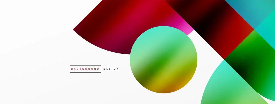 Digital web futuristic template. Circle composition abstract background. Vector Stock Illustration