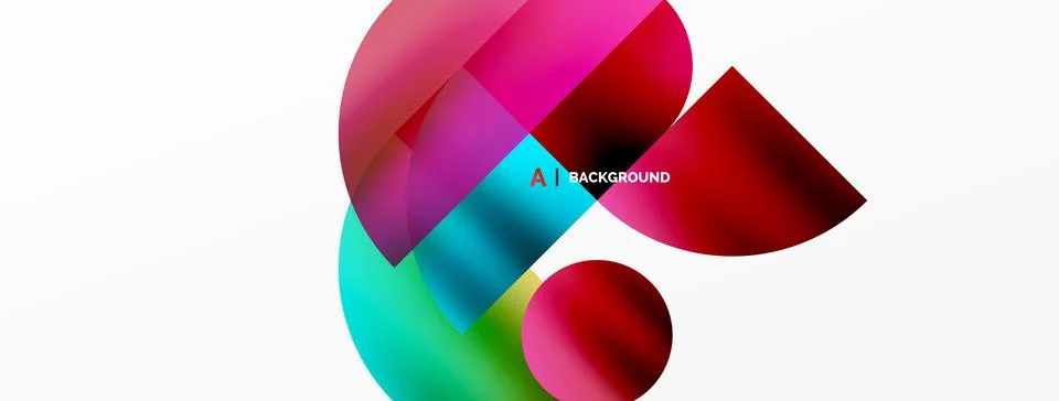 Digital web futuristic template. Circle composition abstract background. Vector Stock Illustration