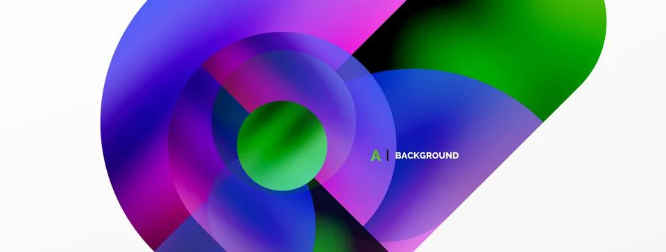 Digital web futuristic template. Circle composition abstract background. Vector Stock Illustration