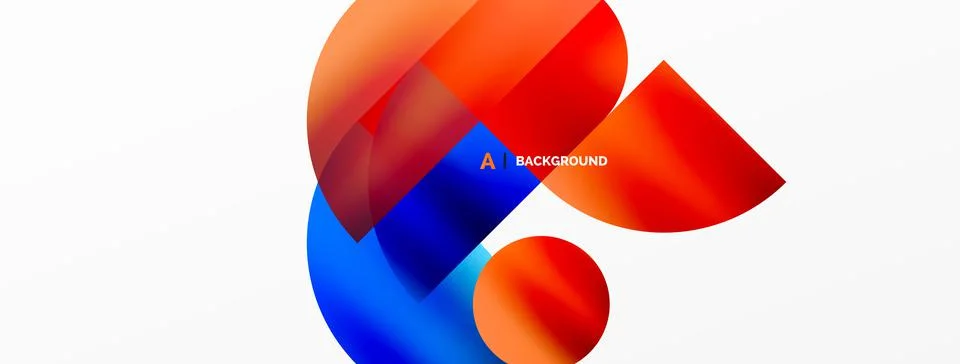 Digital web futuristic template. Circle composition abstract background. Vector Illustrazione stock