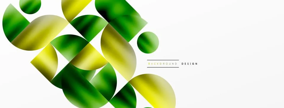 Digital web futuristic template. Circle composition abstract background. Vector Stock Illustration