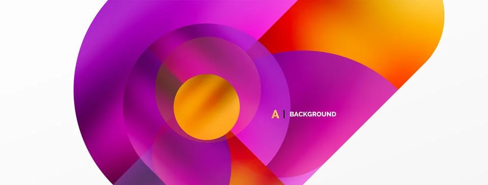 Digital web futuristic template. Circle composition abstract background. Vector Stock Illustration