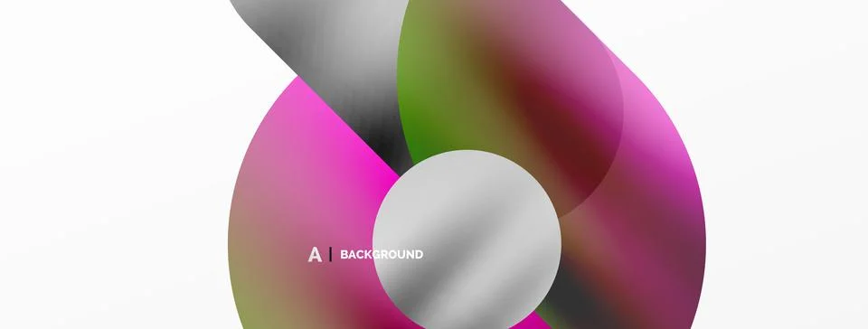 Digital web futuristic template. Circle composition abstract background. Vector Stock Illustration