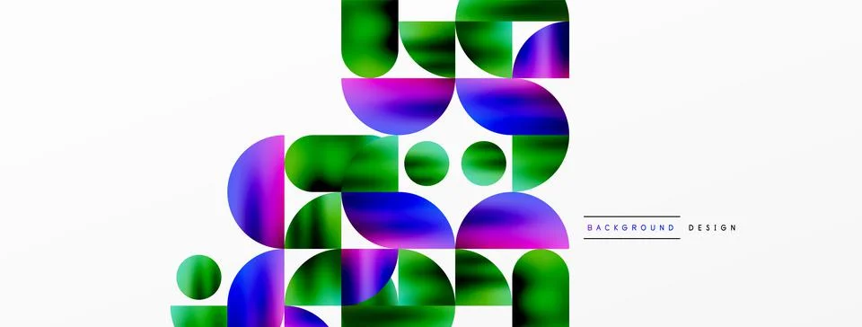 Digital web futuristic template. Circle composition abstract background. Vector Stock Illustration