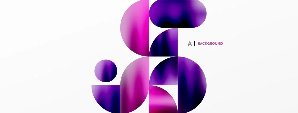 Digital web futuristic template. Circle composition abstract background. Vector 스톡 일러스트