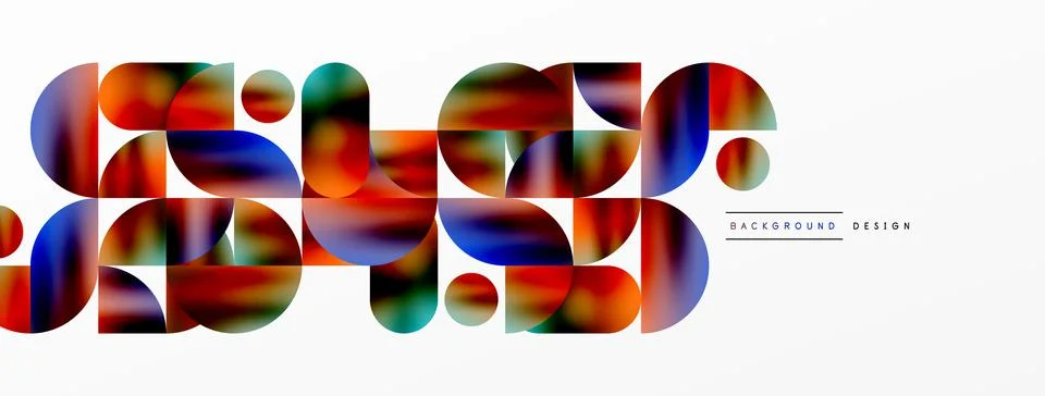 Digital web futuristic template. Circle composition abstract background. Vector イラスト素材