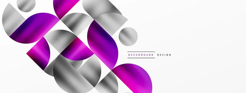 Digital web futuristic template. Circle composition abstract background. Vector Stock Illustration