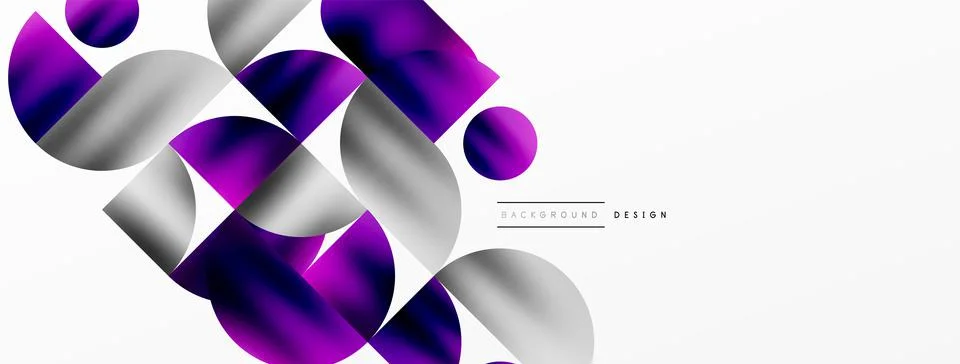 Digital web futuristic template. Circle composition abstract background. Vector Stock Illustration
