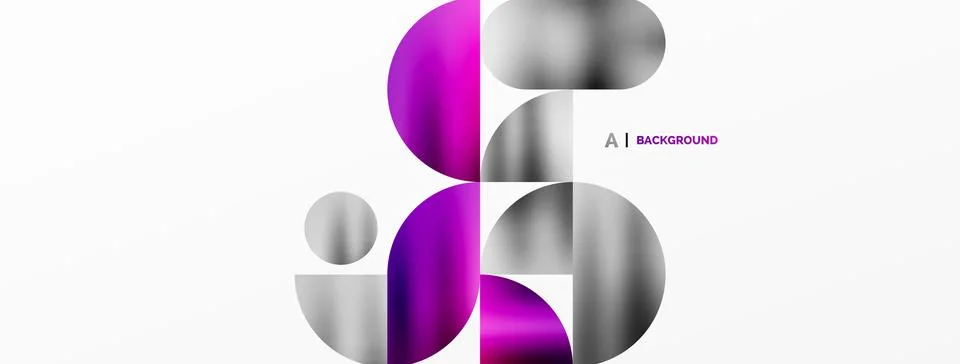 Digital web futuristic template. Circle composition abstract background. Vector Illustrazione stock