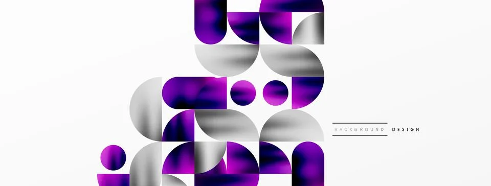Digital web futuristic template. Circle composition abstract background. Vector Stock Illustration
