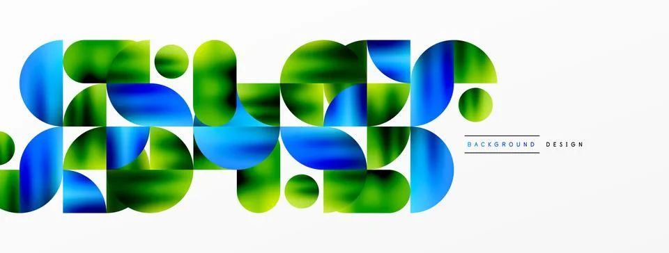 Digital web futuristic template. Circle composition abstract background. Vector Stock Illustration