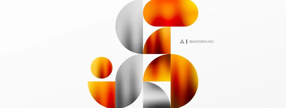 Digital web futuristic template. Circle composition abstract background. Vector 스톡 일러스트