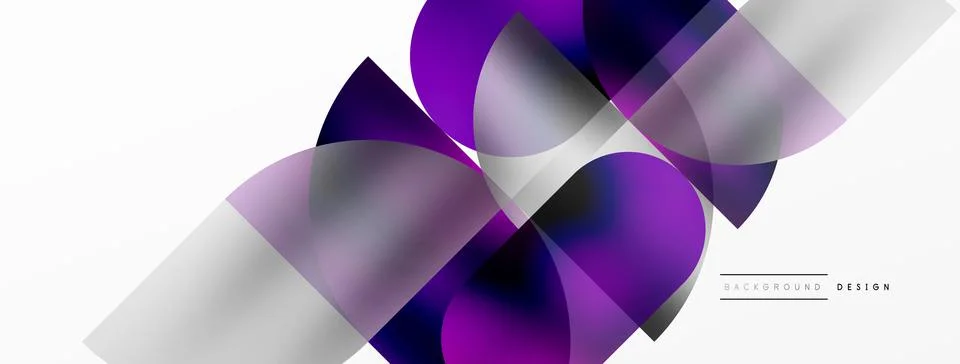 Digital web futuristic template. Circle composition abstract background. Vector Illustrazione stock