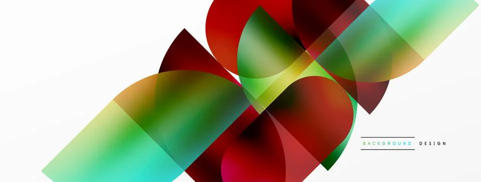 Digital web futuristic template. Circle composition abstract background. Vector Stock Illustration