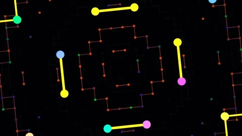 Digital Web: Mesmerizing VJ Loop Stock Footage 269005528