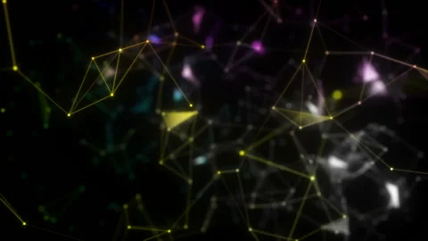 Digital Web.Abstract animation. Business background. Particle coupling. Seamless Stock Footage 102526750