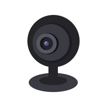 Digital Webcam. Online webcam video chat symbol. Stock Illustration