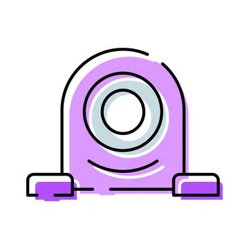Digital webcam technology providing video chat communication 스톡 일러스트