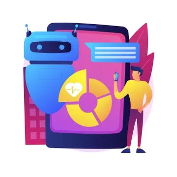 Digital wellbeing abstract concept vector illustration. Illustrazione stock