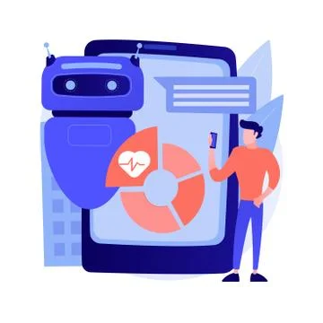 Digital wellbeing abstract concept vector illustration. Illustrazione stock