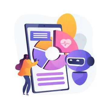 Digital wellbeing abstract concept vector illustration. Illustrazione stock