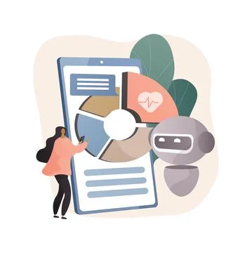 Digital wellbeing abstract concept vector illustration. Stock Illustration