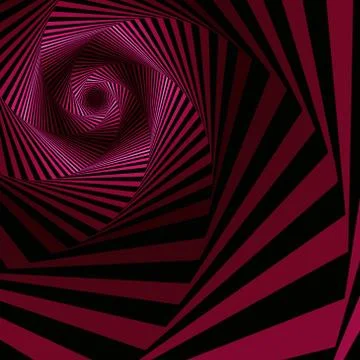 Digital whirling magenta hexagonal forms Stock Illustration