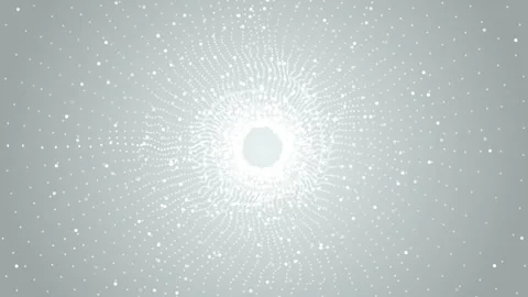 Digital white tunnel wireframe with light effect video animated background Stock Footage 340702326