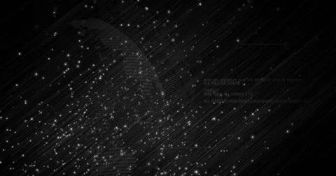 Digital wireframe head floating in digital space, with grid lines, data nodes 스톡 일러스트