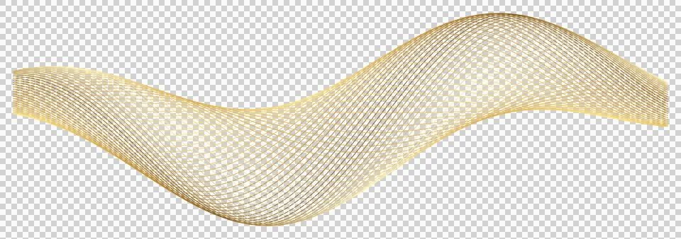 Digital wireframe wave on transparent background, cut out Stock-Illustration
