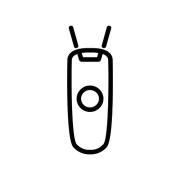 Digital wireless barcode scanner icon vector outline illustration Stock-Illustration