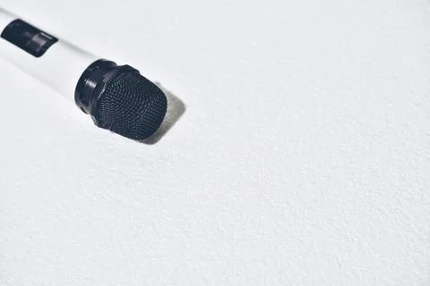 Digital wireless Microphone isolated on white background Stock Photos