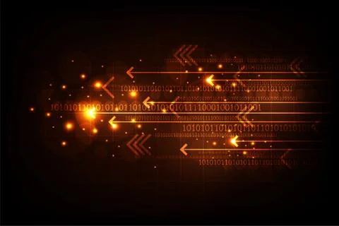 The digital workflow is forwarding important information. Stock Illustration