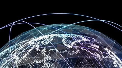 Digital World. Computer graphics made. イラスト素材