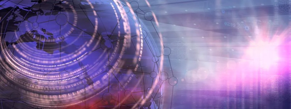 Digital world connection background concept series Stock Illustration