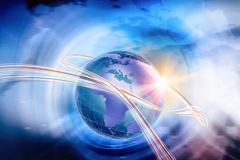 Digital world connectivity background Concept Series Stock-Illustration